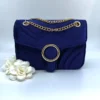 Velvet Touch Occassion Bag | Royal Blue