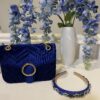 Velvet Touch Occassion Bag | Royal Blue - Image 2